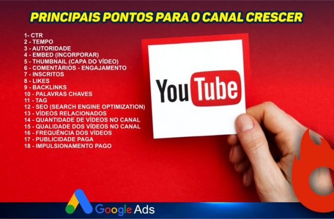 Quais são os principais pontos para o canal do Youtube crescer?